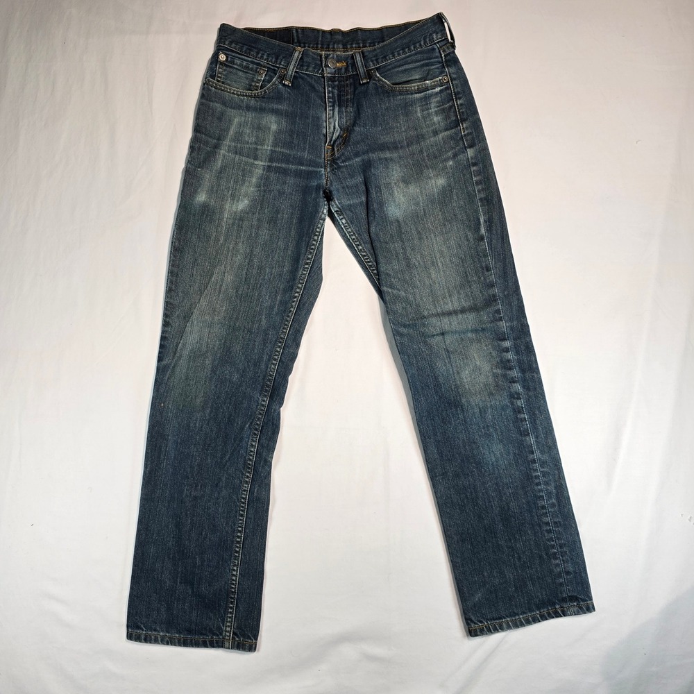 Levis 514 Straight Fit Jeans Mens 30x30 Medium Wash Blue Denim 00514-0611